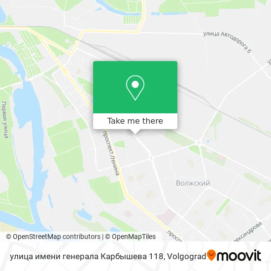 улица имени генерала Карбышева 118 map