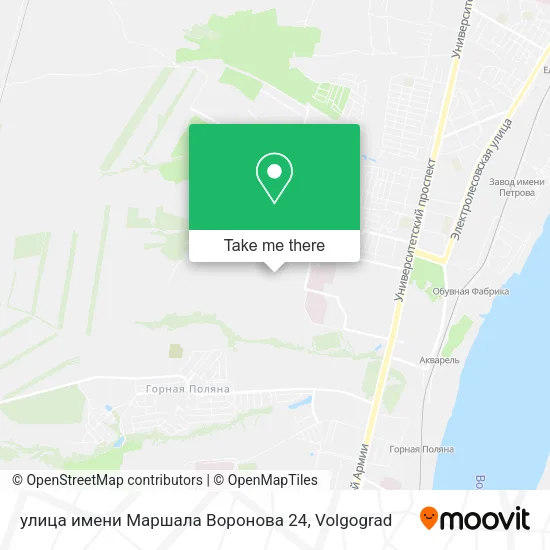 улица имени Маршала Воронова 24 map