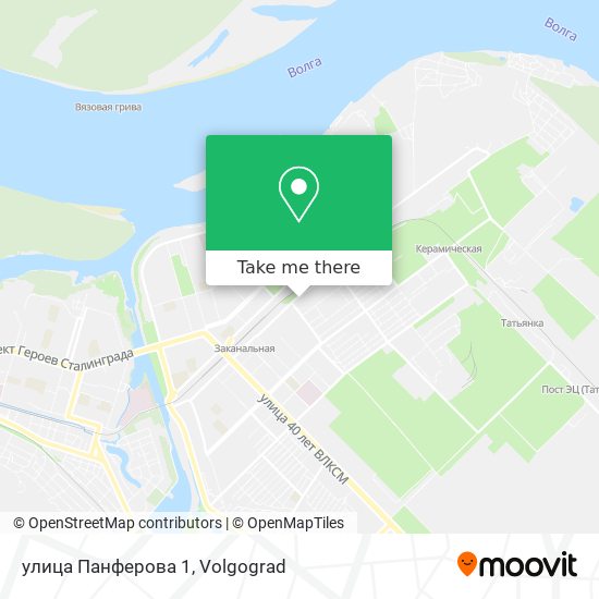улица Панферова 1 map