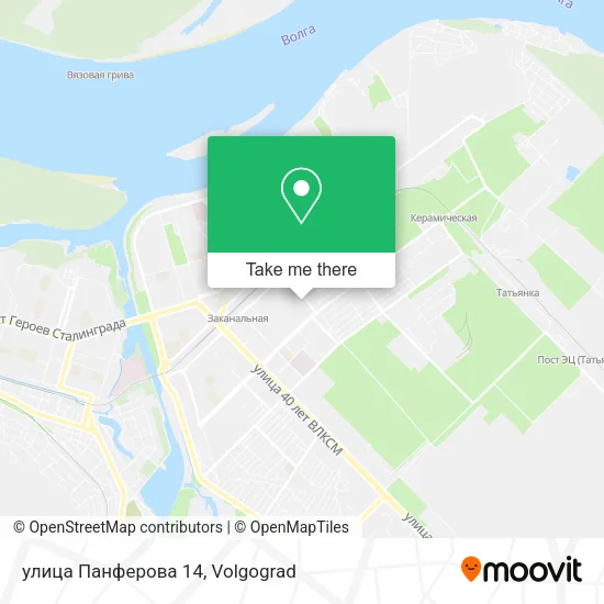 улица Панферова 14 map