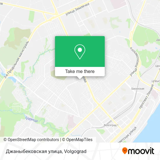 Джаныбековская улица map