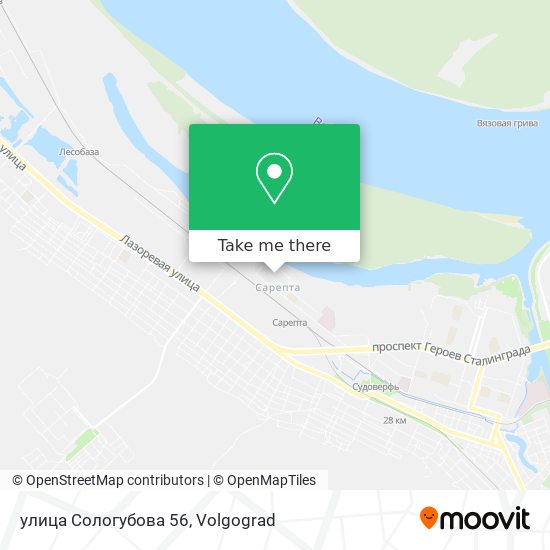 улица Сологубова 56 map
