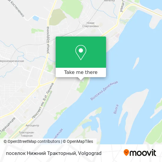поселок Нижний Тракторный map