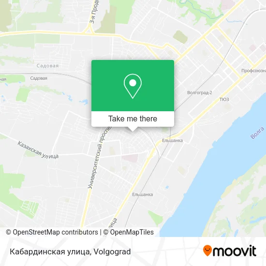 Кабардинская улица map