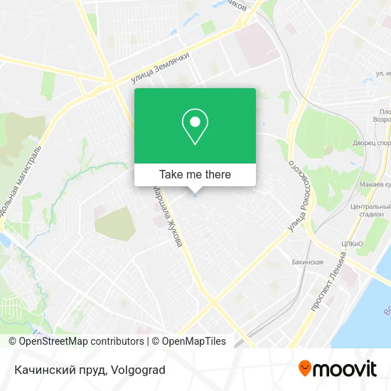 Качинский пруд map