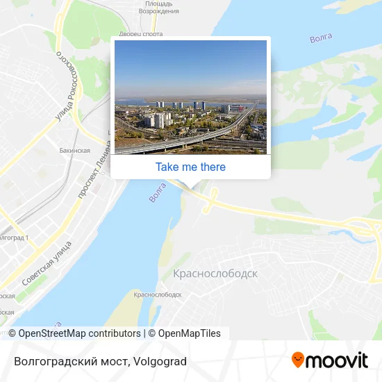 Волгоградский мост map