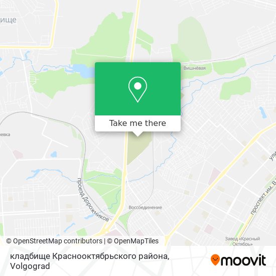 кладбище Краснооктябрьского района map