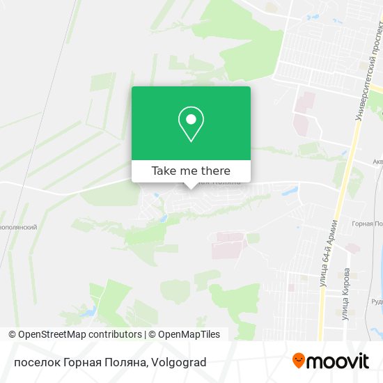 поселок Горная Поляна map