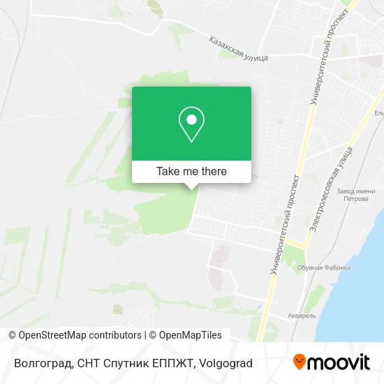 Волгоград, СНТ Спутник ЕППЖТ map
