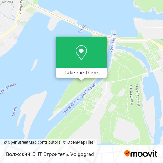 Волжский, СНТ Строитель map