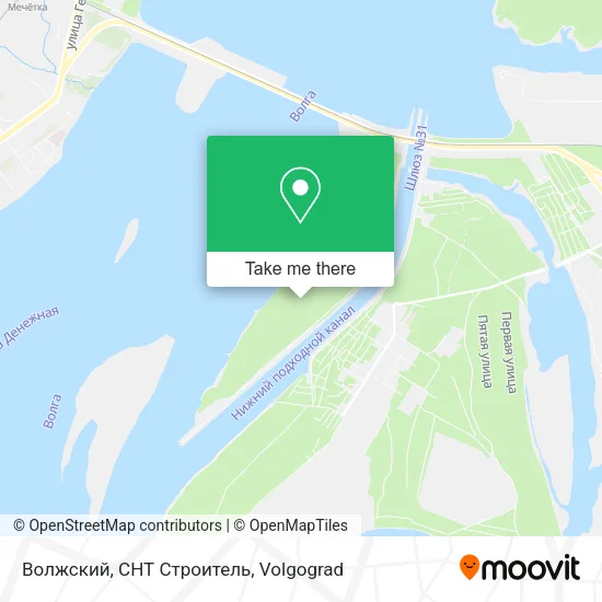 Волжский, СНТ Строитель map