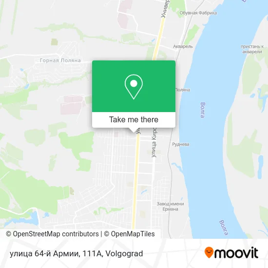 улица 64-й Армии, 111А map