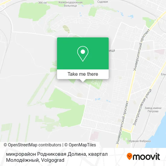 микрорайон Родниковая Долина, квартал Молодёжный map