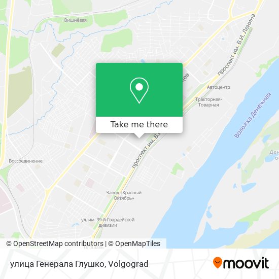 улица Генерала Глушко map