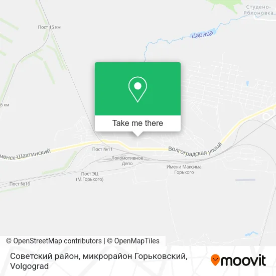 Советский район, микрорайон Горьковский map