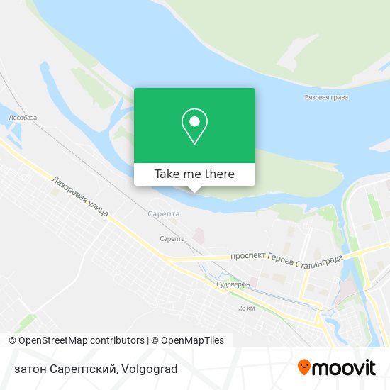 затон Сарептский map