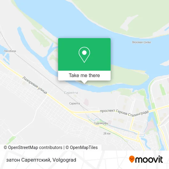 затон Сарептский map