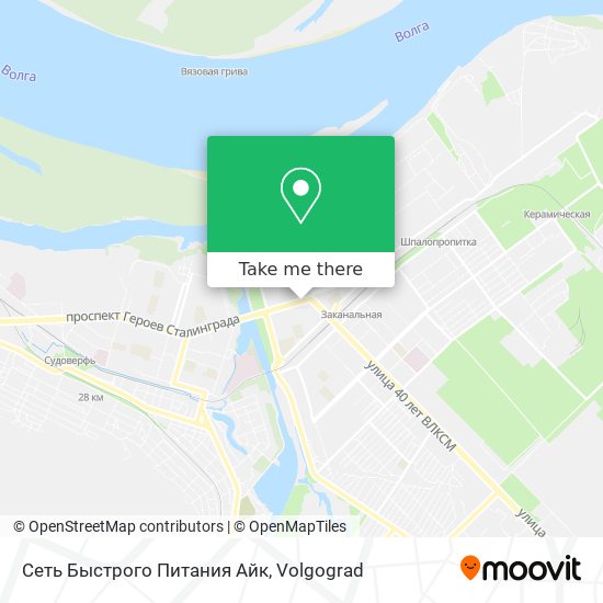 Сеть Быстрого Питания Айк map