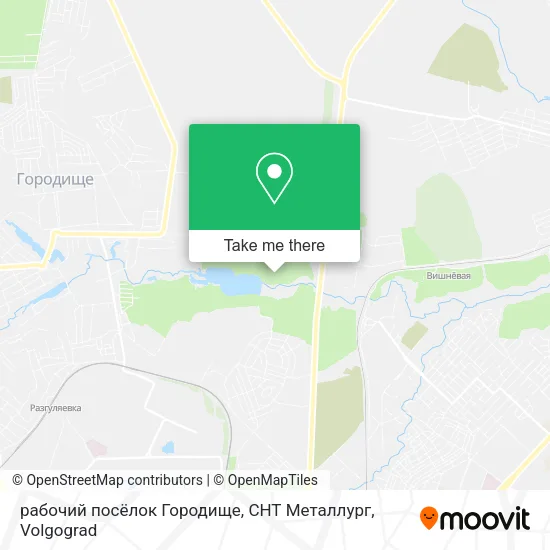 рабочий посёлок Городище, СНТ Металлург map