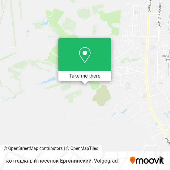 коттеджный поселок Ергенинский map