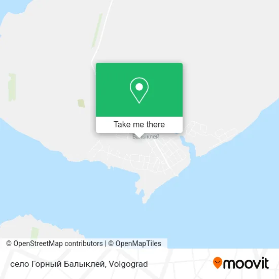 село Горный Балыклей map