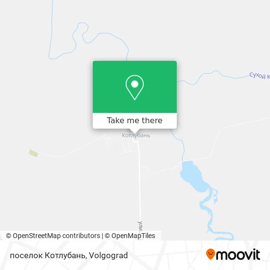 поселок Котлубань map