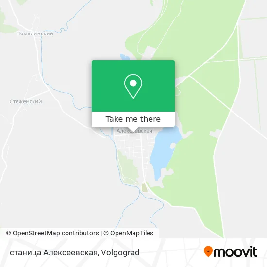 станица Алексеевская map