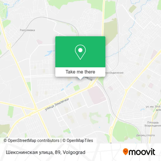 Шекснинская улица, 89 map