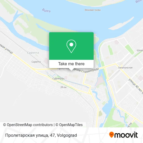 Пролетарская улица, 47 map