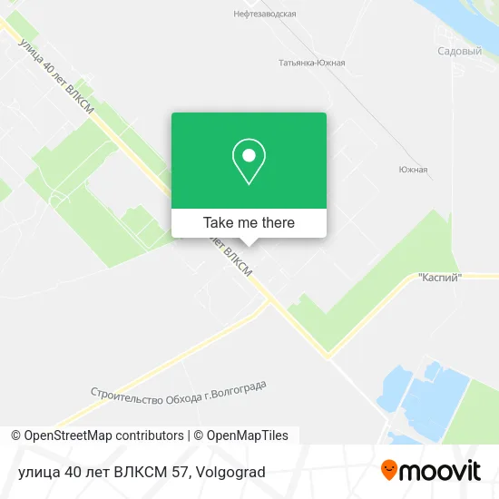 улица 40 лет ВЛКСМ 57 map