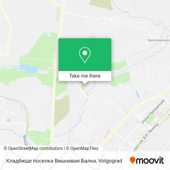 Кладбище поселка Вишневая Балка map