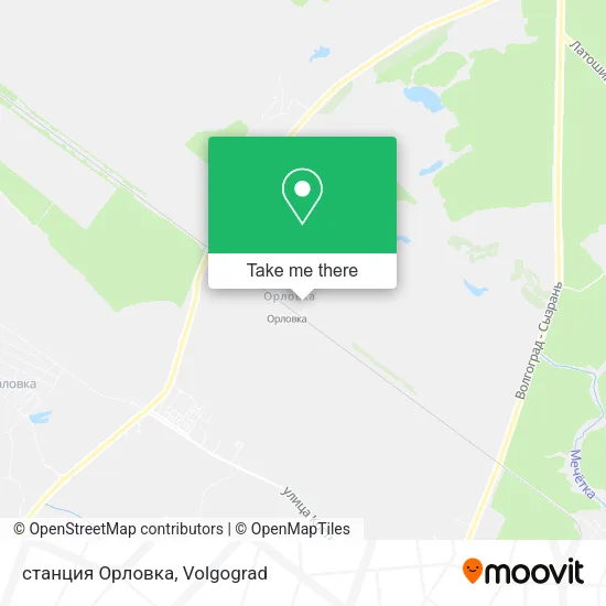 станция Орловка map