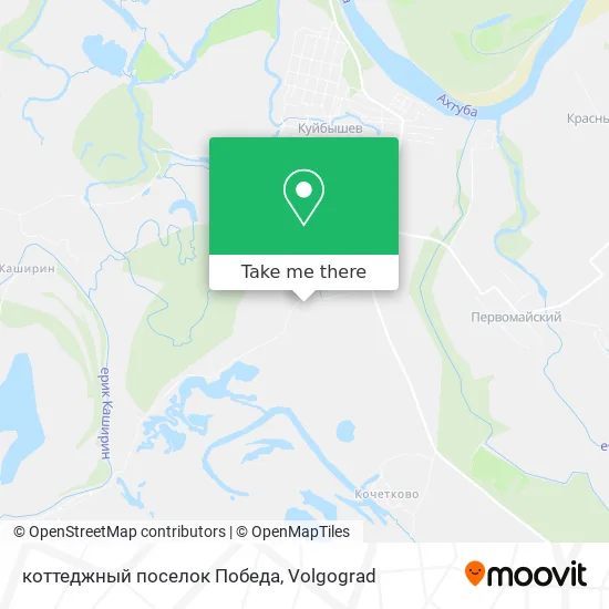 коттеджный поселок Победа map