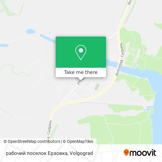 рабочий поселок Ерзовка map