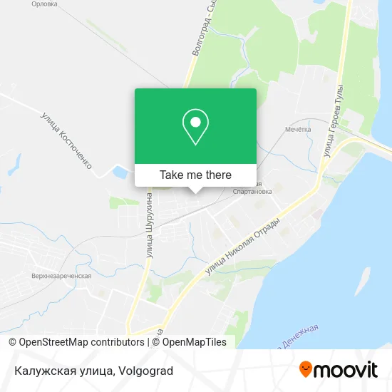 Калужская улица map
