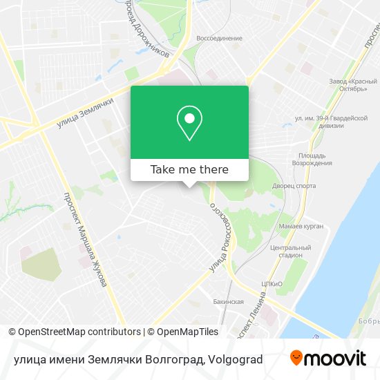 улица имени Землячки Волгоград map