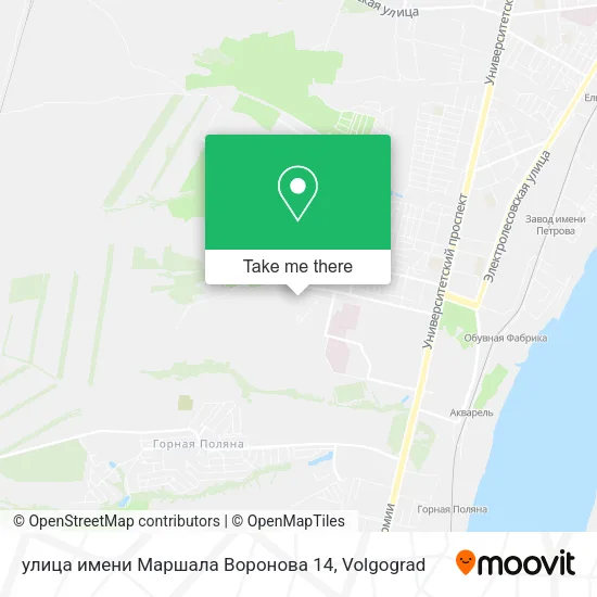 улица имени Маршала Воронова 14 map