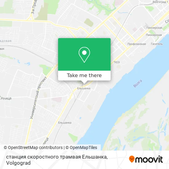 станция скоростного трамвая Ельшанка map