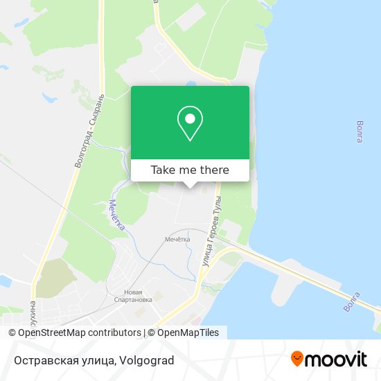 Остравская улица map