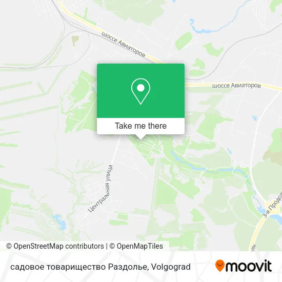 садовое товарищество Раздолье map