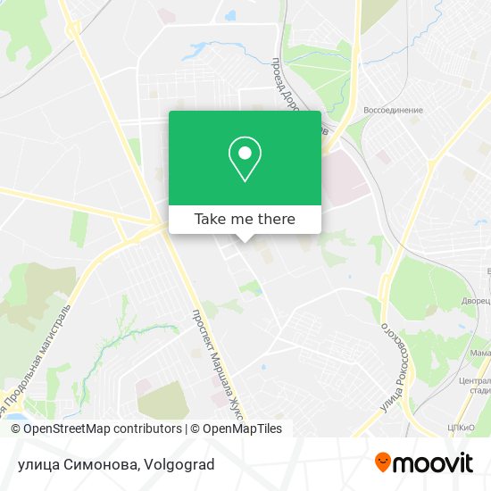 улица Симонова map