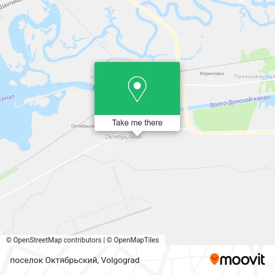 поселок Октябрьский map