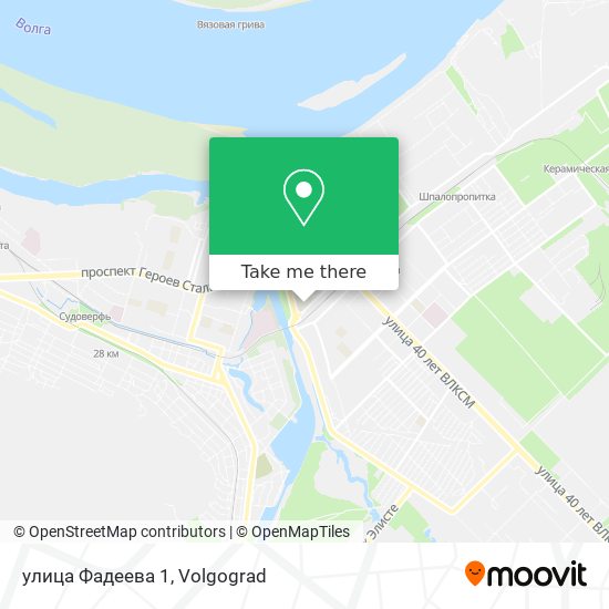 улица Фадеева 1 map