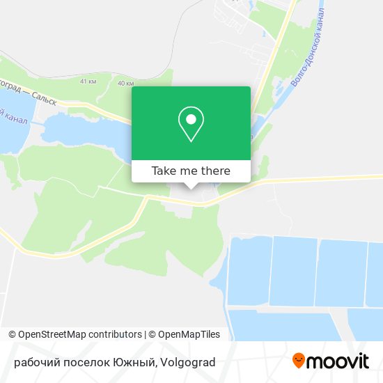 рабочий поселок Южный map