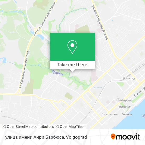 улица имени Анри Барбюса map