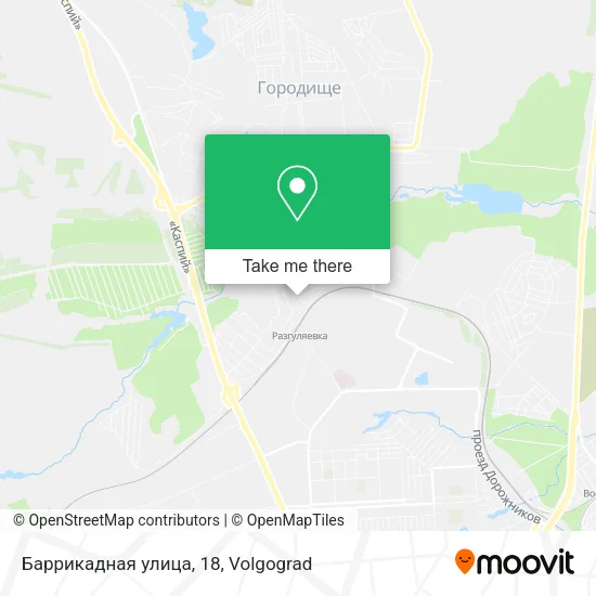 Баррикадная улица, 18 map