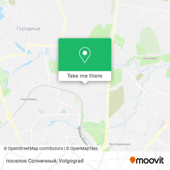 поселок Солнечный map