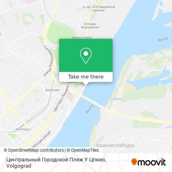 Центральный Городской Пляж У Цпкио map