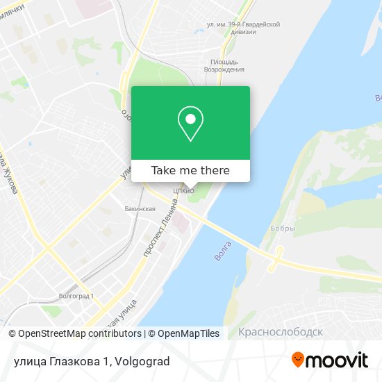 улица Глазкова 1 map