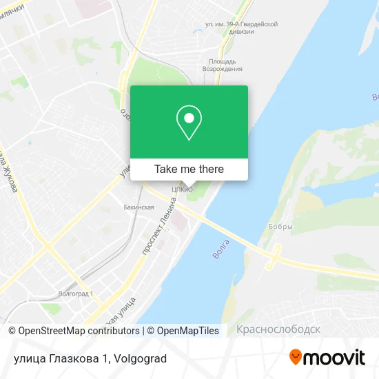 улица Глазкова 1 map